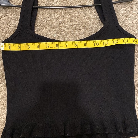 Zara Knit Black Tank Top Small Women’s - Picture 4 of 8